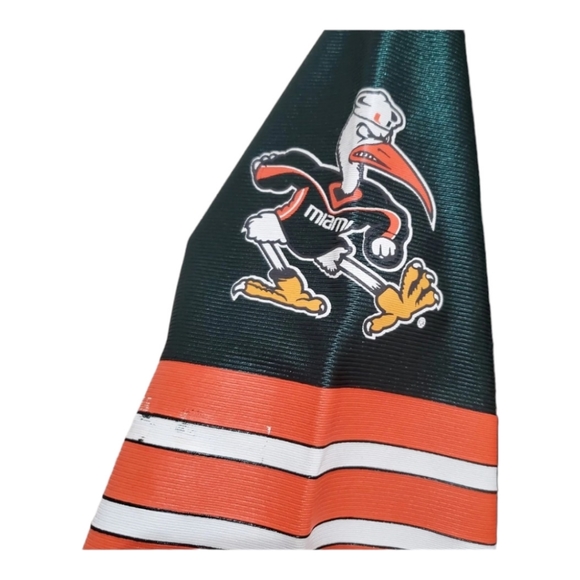Rare Vintage Miami Hurricanes Canes Football jersey Colosseum Size L - Picture 5 of 7